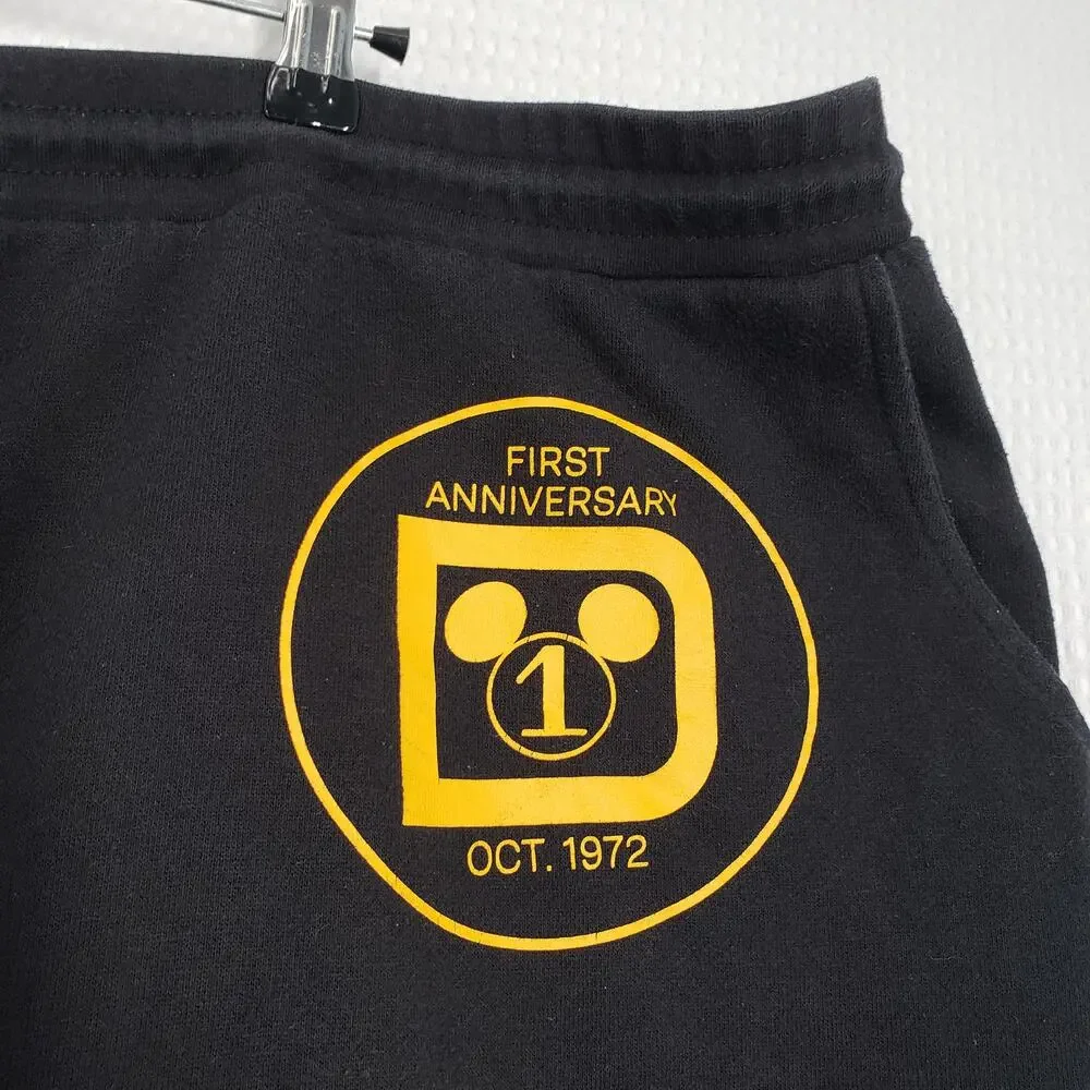 Walt Disney World 50th Vault Collection Sweatpants Jogger Womens 2X Black Lounge